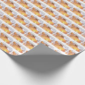 パーソナライズ、10th調整記念日、クロス ラッピングペーパー (角)