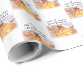 パーソナライズ、10th調整記念日、クロス ラッピングペーパー (ロールコーナー)