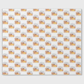 パーソナライズ、10th調整記念日、クロス ラッピングペーパー (フラット)