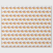 パーソナライズ、10th調整記念日、クロス ラッピングペーパー (フラット)