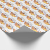 パーソナライズ、10th調整記念日、クロス ラッピングペーパー (角)