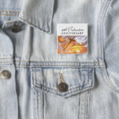 パーソナライズ、10th調整記念日、クロス 缶バッジ (インサイチュ)