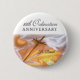 パーソナライズ、10th調整記念日、クロス 缶バッジ