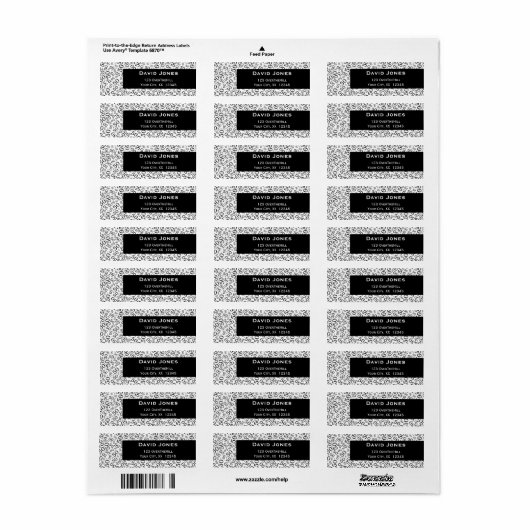 パーソナライズ: 50番目の誕生日テーマ差出人住所 ラベル (フルシート)