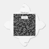 パーソナライズ： 60th誕生日パーティブラック/ホワイト フェイバーボックス (折り畳みなし)