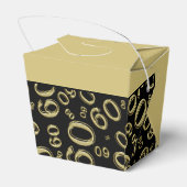 パーソナライズ： 60th Birthday Party金ゴールド/ブラック フェイバーボックス (裏面サイド)