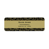 パーソナライズ： 80番目の誕生日テーマ差出人住所 ラベル (正面)