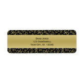 パーソナライズ: 90番目の誕生日テーマ差出人住所 ラベル (正面)