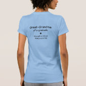 パーソナライズ Grad-U-Ate 卒業パロディ 20xx 年卒業 Tシャツ (裏面)