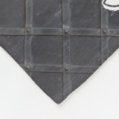 パーソナライズ – Iron Metalダイヤモンドパターン フリースブランケット (角)