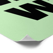 パーソナライズ！MINTペットの写真と名前リピート ポスター (角)