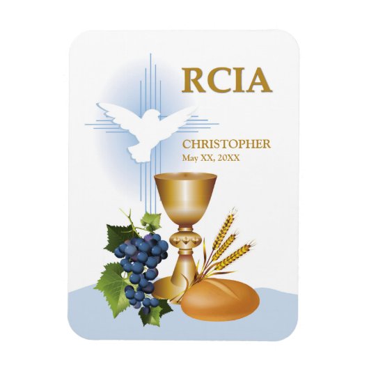 パーソナライズ, RCIAおめでとうカトリック聖餐式 マグネット (縦)