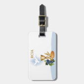 パーソナライズ， RCIAおめでとうカトリック聖餐式 ラゲッジタグ (正面縦)