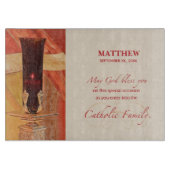 パーソナライズ， RCIAおめでとう，カトリック，赤 カッティングボード (正面)