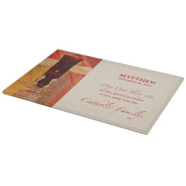 パーソナライズ， RCIAおめでとう，カトリック，赤 カッティングボード