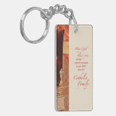 パーソナライズ, RCIAおめでとう,カトリック,赤 キーホルダー (正面左)