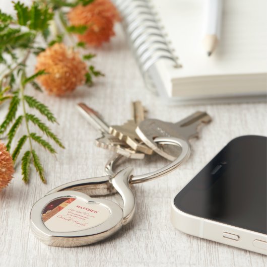 パーソナライズ， RCIAおめでとう，カトリック，赤 キーホルダー (側面)