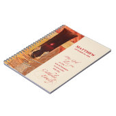 パーソナライズ， RCIAおめでとう，カトリック，赤 ノートブック (左側)