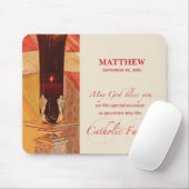 パーソナライズ， RCIAおめでとう，カトリック，赤 マウスパッド (マウス)