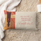 パーソナライズ, RCIAおめでとう,カトリック,赤 ランバークッション (ブランケット)