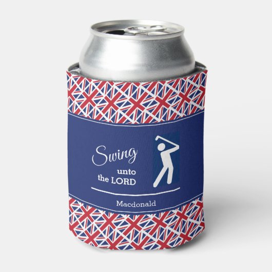 パーソナライズ UNION JACK ゴルフ 缶クーラー (缶正面)
