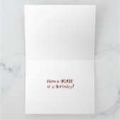 パーソナライズ「WHOOO」は…今日は？」 フクロウ大誕生日 カード (内部)