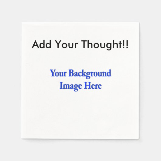 （パーソナライズ） 「Your」個人touchを追加。 スタンダードカクテルナプキン (正面)