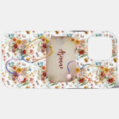 パーソナライズBohoフローラ旅行ナースプレゼント Case-Mate iPhoneケース (裏面 (横))