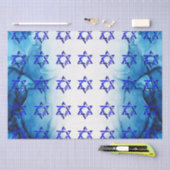 パーソナライズHANUKKAHへブル星ティッシュペーパー 薄葉紙 (クラフト)