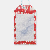 パーソナライズHO HOクリスマスホリデーギフトラベル ギフトタグ (裏面)