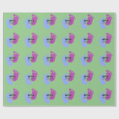 パーソナライズitユニセックスベビー足フラットアイコン ラッピングペーパー (フラット)