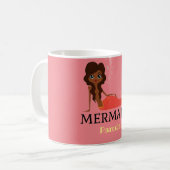 パーソナライズMermaidデザイン コーヒーマグカップ (正面左)