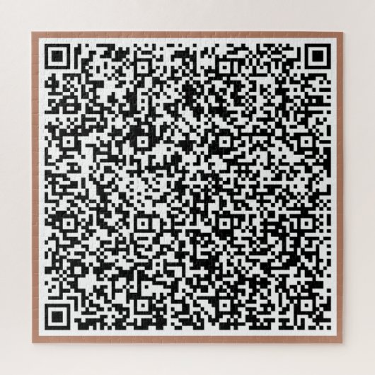 パーソナライズQRコードパズル例 ジグソーパズル (縦)