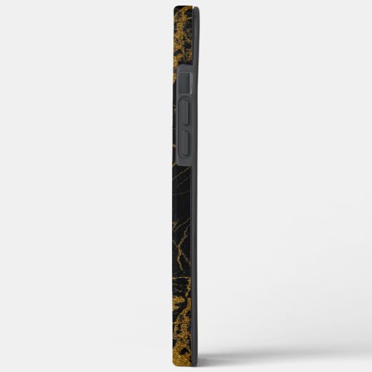 パーソナライズQUEEN BEE金ゴールドブラックマーブルフォンケース Case-Mate iPhoneケース (裏面 / 左)