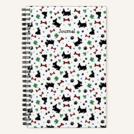 パーソナライズScottieシャムロックおもしろいカラフル小 ノートブック