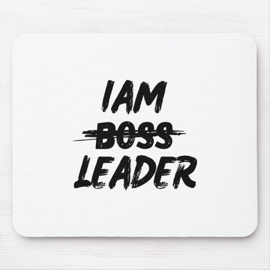 パーソナライゼーション・モジュール「Iam Leader notボス」 マウスパッド (正面)