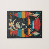 パーソナライユニークズレトロチワフアパピーサングラス ジグソーパズル (横)