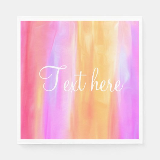 パーソナライ数々のズ色の紙ナプキン スタンダードランチョンナプキン (正面)