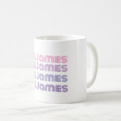 パーソナライ結婚ブルの花嫁のマグカップ コーヒーマグカップ (正面右)