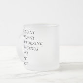 パーソナリティオル中国のスター〔占星術の〕十二宮図誕生日FGマグ フロストグラスマグカップ (正面左)