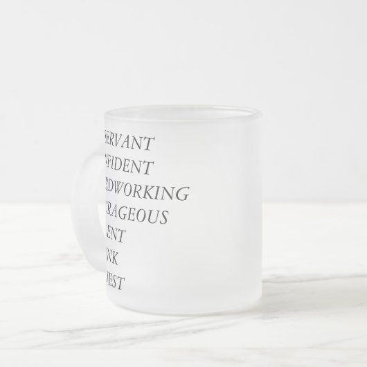 パーソナリティオル中国のスター〔占星術の〕十二宮図誕生日FGマグ フロストグラスマグカップ (正面左)