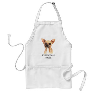パーソナルおもしろいストーカーChihuahuaエプロン スタンダードエプロン