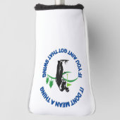 パーソナルおもしろい化可能なゴルフパターカ男性へバー ゴルフヘッドカバー (回転90)