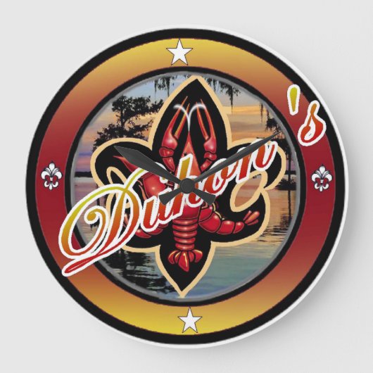 パーソナルアクリル壁掛け時計4u ラージ壁時計 (正面)