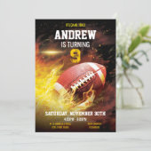 パーソナルアメリカンフットボール誕生日パーティー 招待状 (スタンド正面)