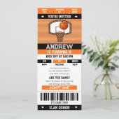 パーソナルアルティメットバスケットボール誕生日イベントパス 招待状 (スタンド正面)