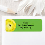 パーソナルイニシャル住所 シール付テニスボール ラベル (インサイチュ)