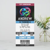 パーソナルオールスタースポーツチケット誕生日 招待状 (スタンド正面)