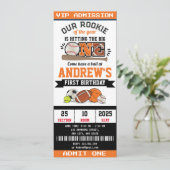 パーソナルオールスタースポーツファースト誕生日招待状 招待状 (スタンド正面)