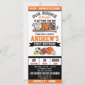 パーソナルオールスタースポーツファースト誕生日招待状 招待状 (正面)